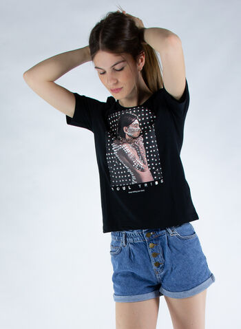 T-SHIRT SALLY PHOTO, BLK, small