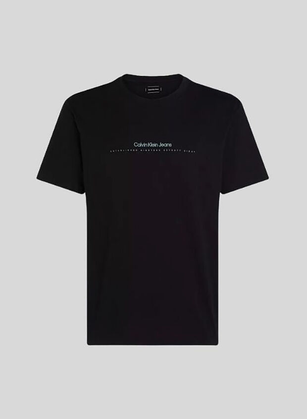 T-SHIRT LOGO MINIMAL, BEH BLK, large