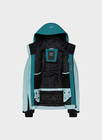 GIACCA DA SCI CON IMPUNTURE DIAGONALI, E309 AQUATEAL, small