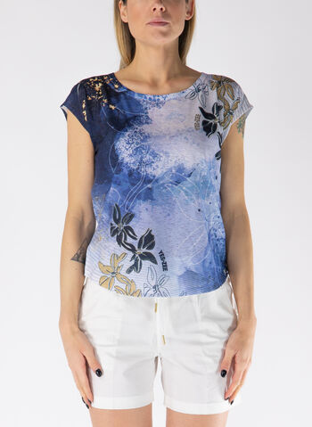 T-SHIRT A MANICA CORTA SUBLIFLOWER, 2713 NVY, small