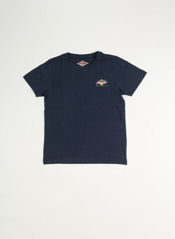 T-SHIRT CON LOGO POSTERIORE RAGAZZO, 914 NVY, small