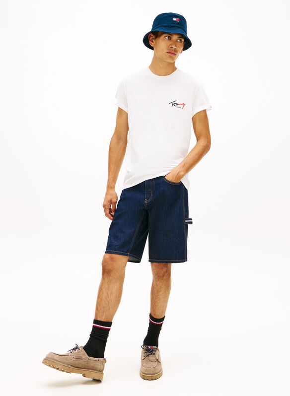 T-SHIRT IN JERSEY CON LOGO, YBL WHT, medium