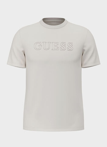 T-SHIRT LOGO FRONTALE, PANNA, small