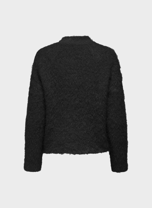 MAGLIONE LULU PELOSO, BLACK, medium