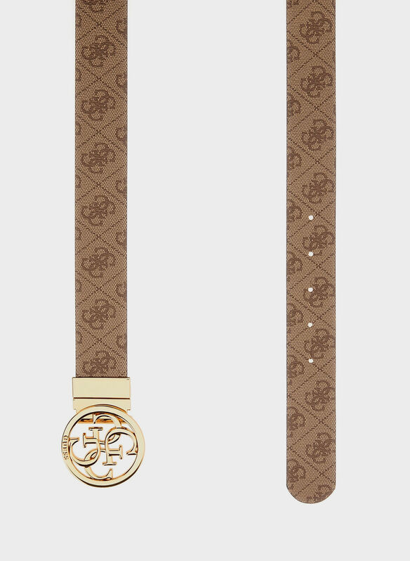 CINTURA REVERSE NOLANA LOGO, LTL LATTE LOGO, medium