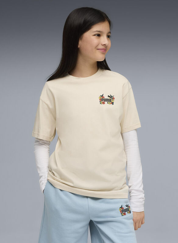 T-SHIRT MID 90 RAGAZZA, 87 ALPINE SNOW, medium