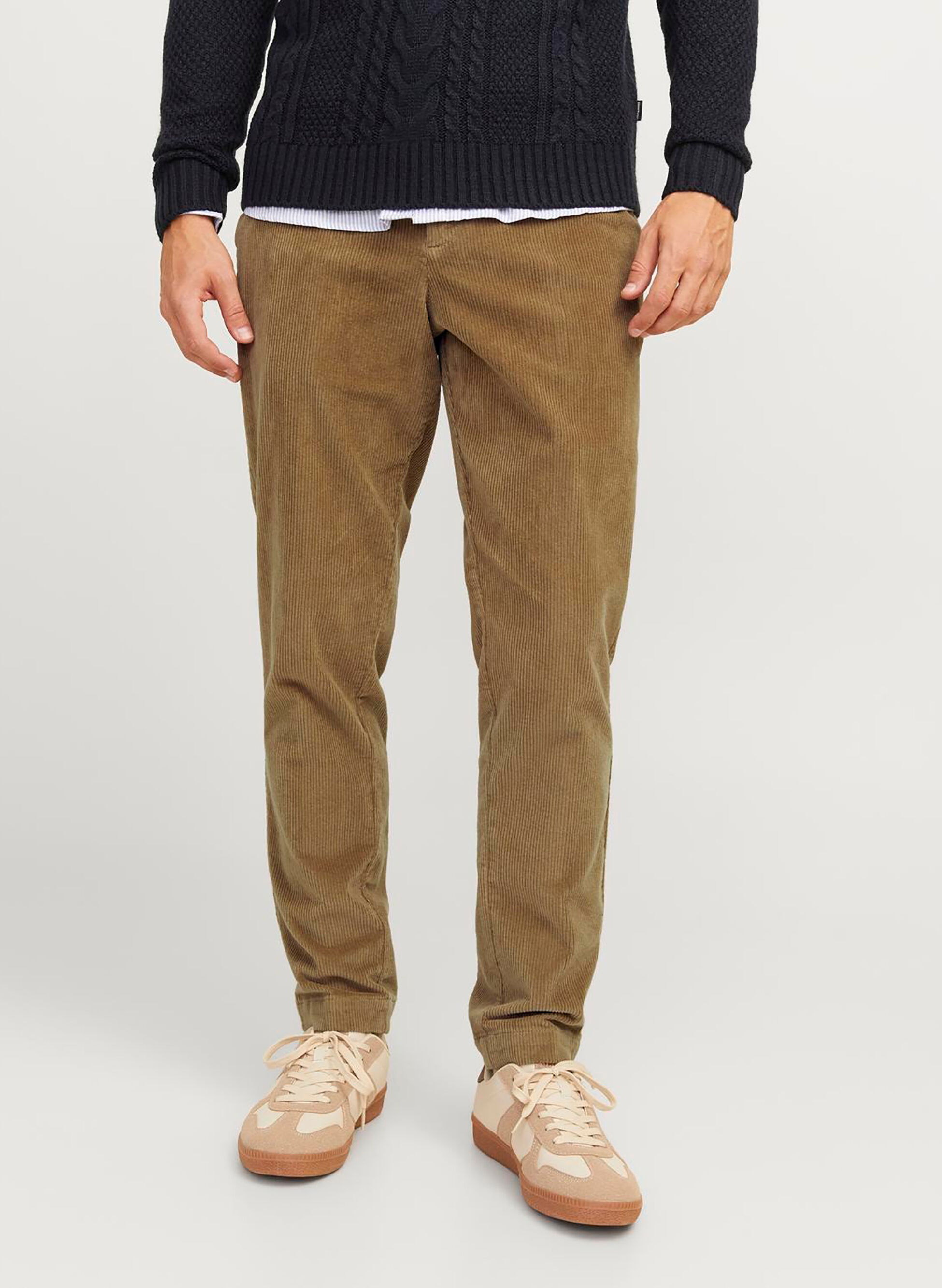 Jack&Jones pantaloni in velluto a costine verde