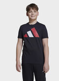 T-SHIRT LOGO RAGAZZO, - BLKRED, thumb