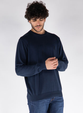 MAGLIONE GIROCOLLO COTONE, , small