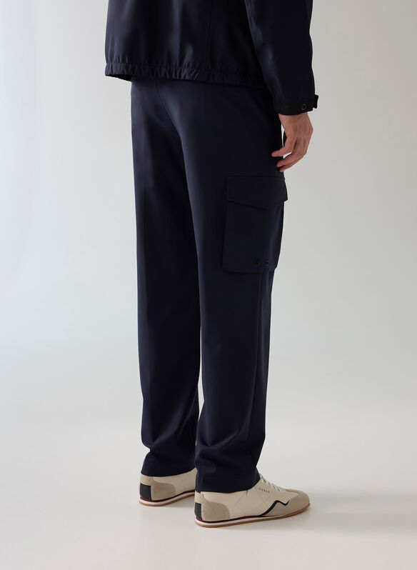 PANTALONE CARGO IN NYLON, G7V2 NVY, medium
