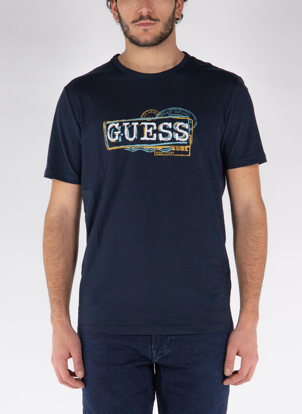 T-SHIRT LOGO WEST COAST, G7V2 NVY, large