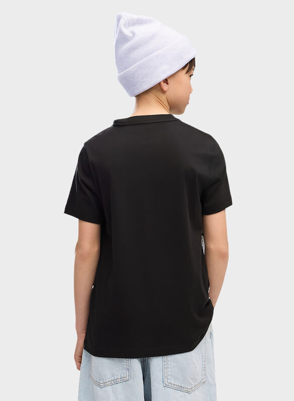T-SHIRT LAB STORY RAGAZZO, 01 BLK, medium