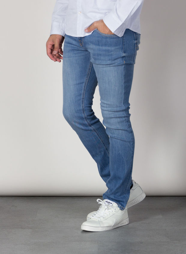 GUESS JEANS MIAMI SUPER SKINNY ECO Azzurro Uomo | Sport85