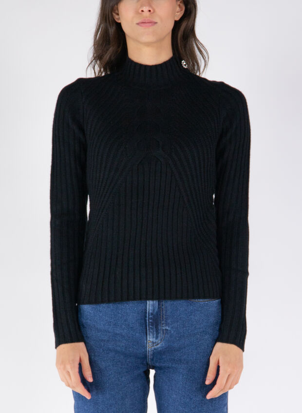 MAGLIONE COLLO ALTO, , large