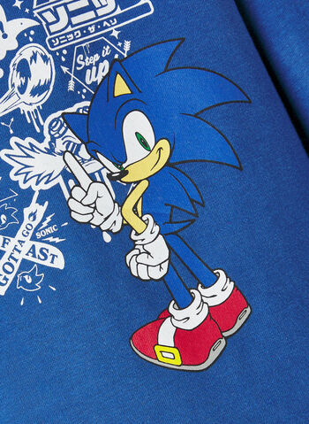 T-SHIRT SONIC GRAPHIC BAMBINO, TRUE BLUE NVY, small