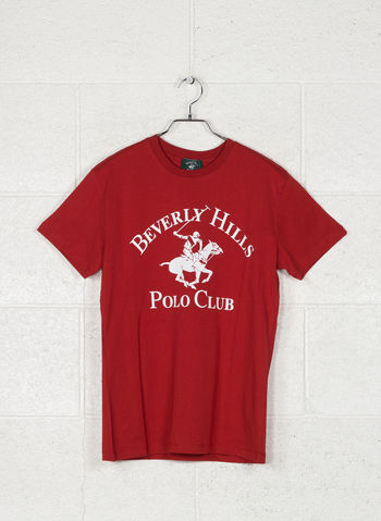 T-SHIRT LOGO, RED, small