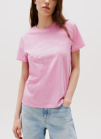 T-SHIRT ESSENTIAL CON LOGO, U06 PINK, small