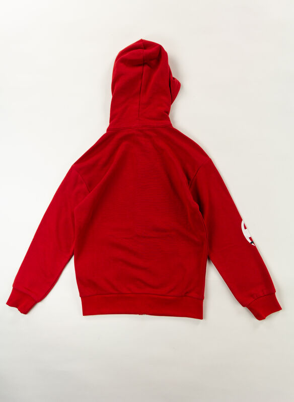 FELPA CON CAPPUCCIO RAGAZZO, RS053 RED, medium