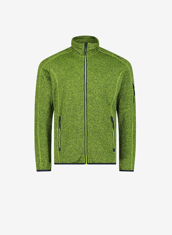 FELPA FULL ZIP PILE KNIT-TECH, 27ER LIME, small