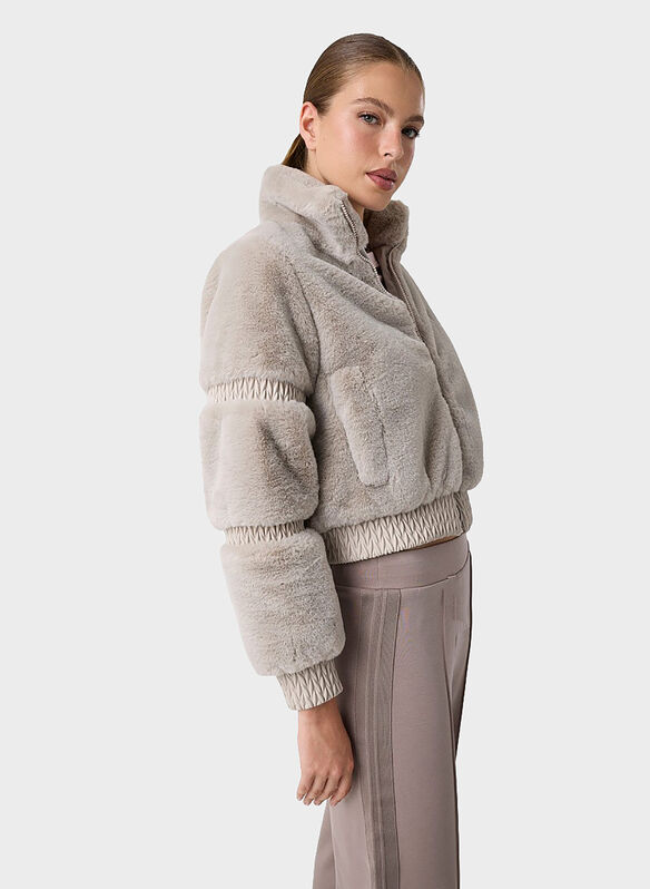 GIACCA ECOPELLICCIA CARLA, G9M3 STONE SAND, medium