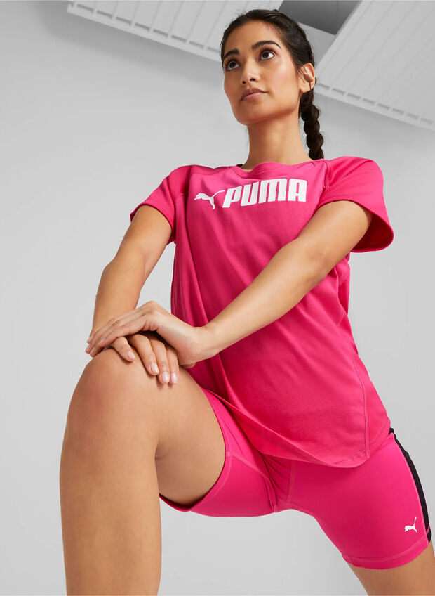 MAGLIA DA TRAINING FIT LOGO, 64 FUXIA, large