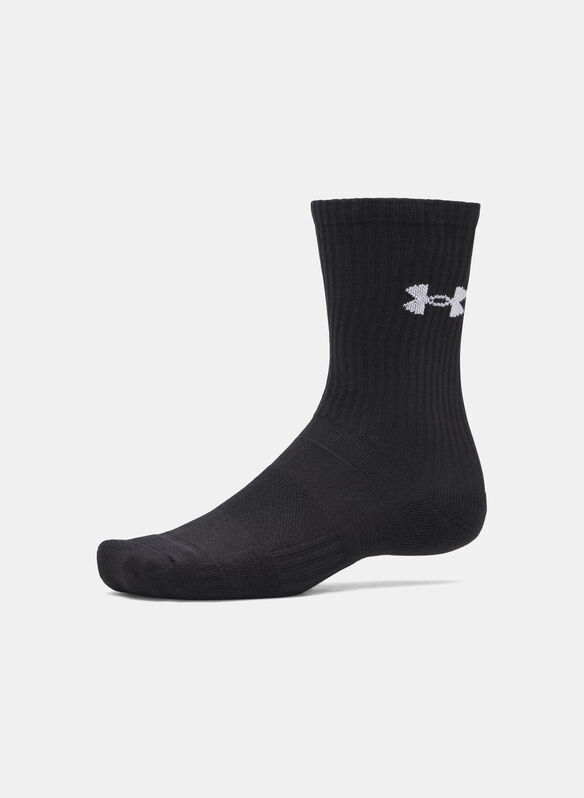 CALZA PERFORMANCE COTTON 3 PAIA, 0008 BLK, medium