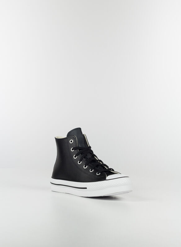 SCARPA DA RAGAZZA CHUCK TAYLOR ALL STAR LIFT PLATFORM LEATHER, 001 BLKWHT, medium