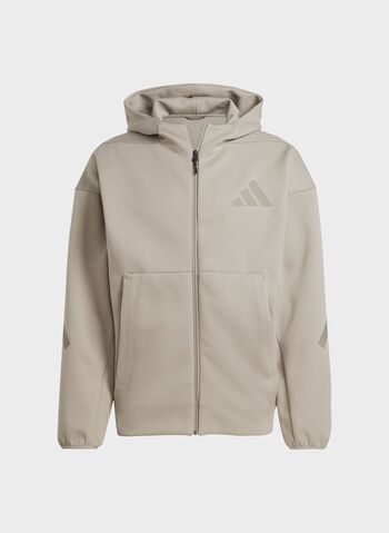 FELPA FULL ZIP ZNE, PUTTY BEIGE, small