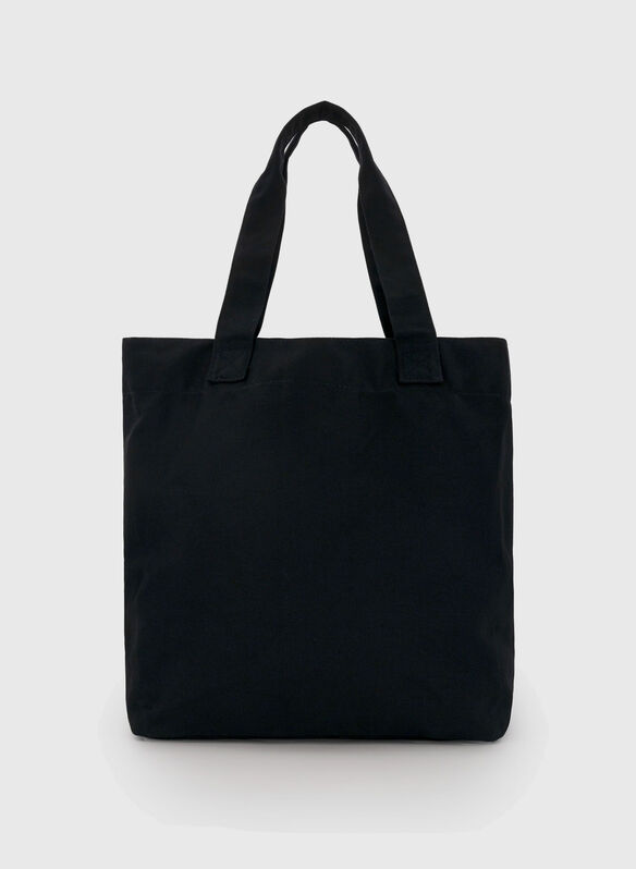 BORSA CANVAS BIG LOGO, KK001 BLK, medium