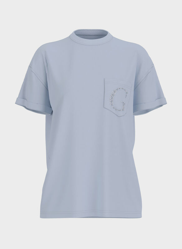 T-SHIRT OVER POCKET, A719 CELESTE, medium