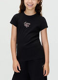 T-SHIRT CON LOGO RAGAZZA, BEH BLK, thumb