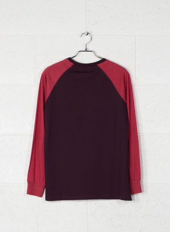 T-SHIRT STAMPA SMALL, BURGUNDY, small