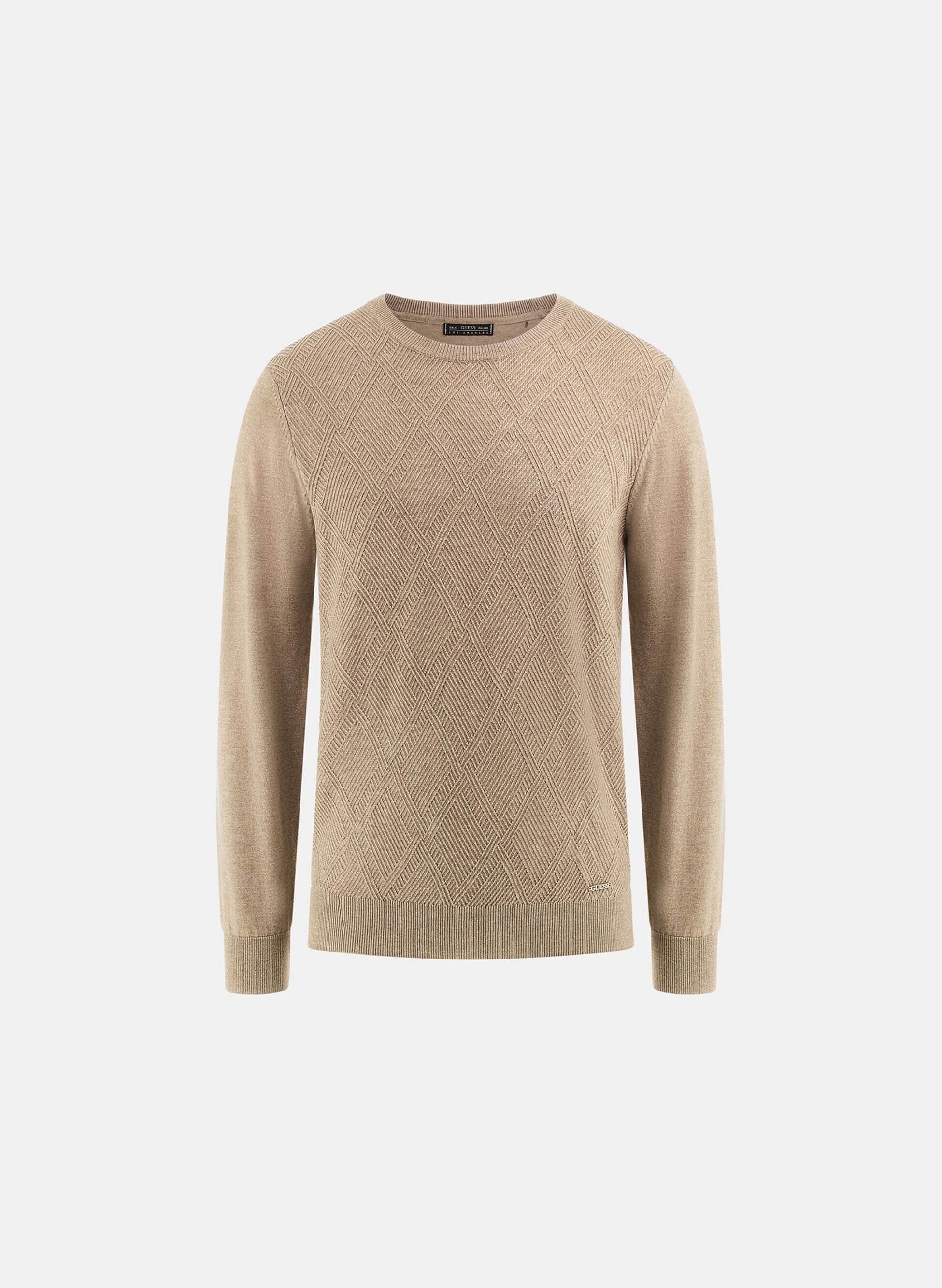 MAGLIONE GIRO TRAMA GEOMETRICA