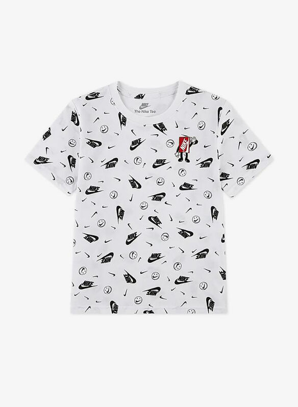 T-SHIRT BOXY BAMBINO, 001 WHT, medium