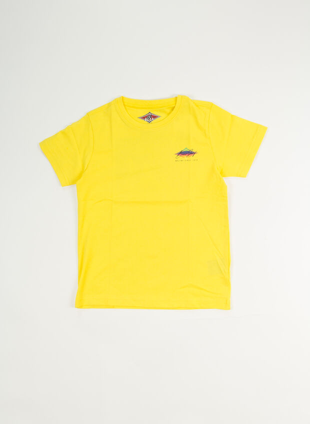 T-SHIRT CON LOGO POSTERIORE RAGAZZO, 185A YELLOW, large