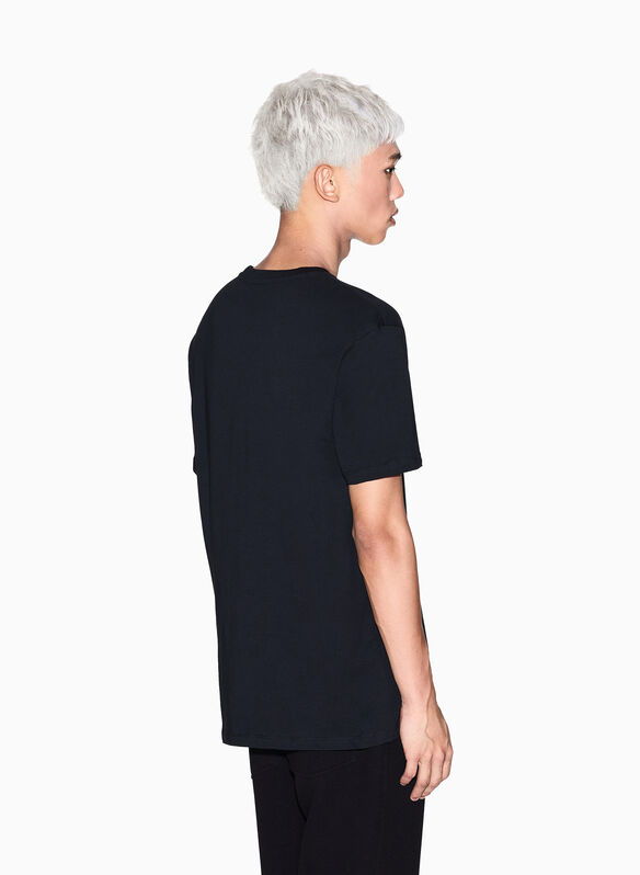 T-SHIRT GIROCOLLO, UC001 BLK, medium