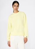 FELPA LEGGERA CON LOGO TONAL RICAMATO ICONS, YS165 LIMONE, thumb