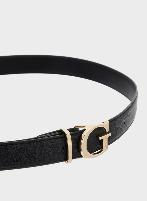 CINTURA SALLY G CON LOGO, BLA BLK, medium