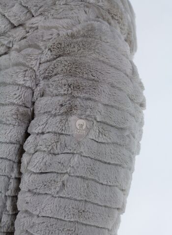 GIACCA NAIDA REVERSIBILE IN ECO PELLICCIA CON IMBOTTITURA ECOLOGICA, 946GXP SILVERGREY, small