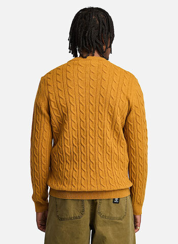 MAGLIONE GIROCOLLO A TRECCE PHILLIPS BROOK, P47 OCRA, small