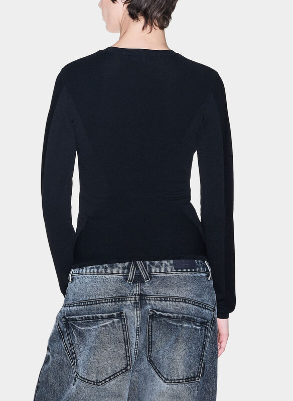 MAGLIONE GIROCOLLO, UC001 BLK, medium