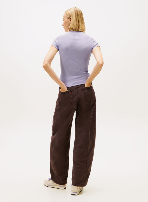 T-SHIRT LOGO STAMPATO, C5U LILLA, medium