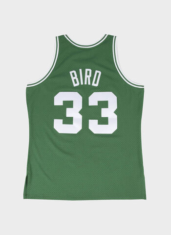CANOTTA SWINGMAN JERSEY BOSTON CELTICS ROAD 1985-86 LARRY BIRD, KELLY GREEN, small