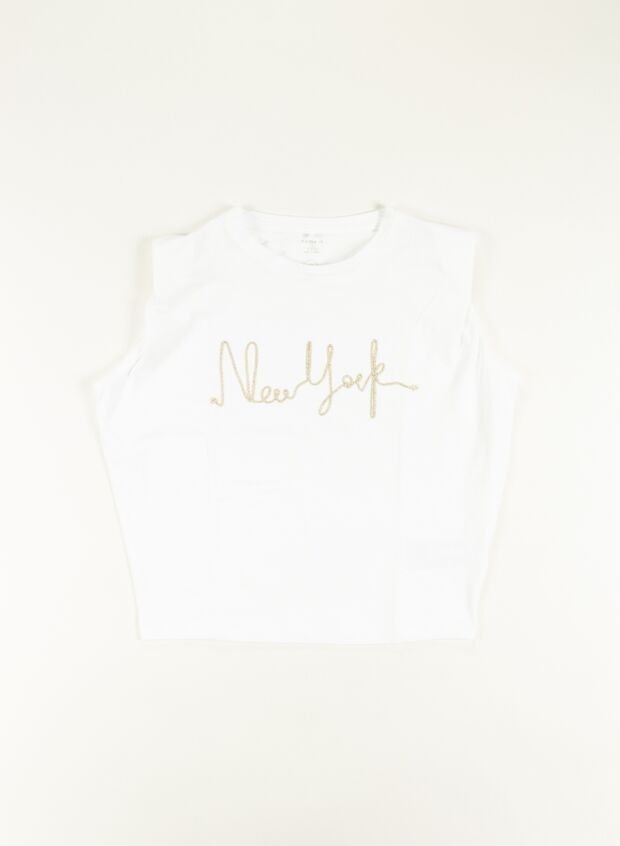 T-SHIRT SMANICATA DYA RAGAZZA, BRIGHT WHT, large