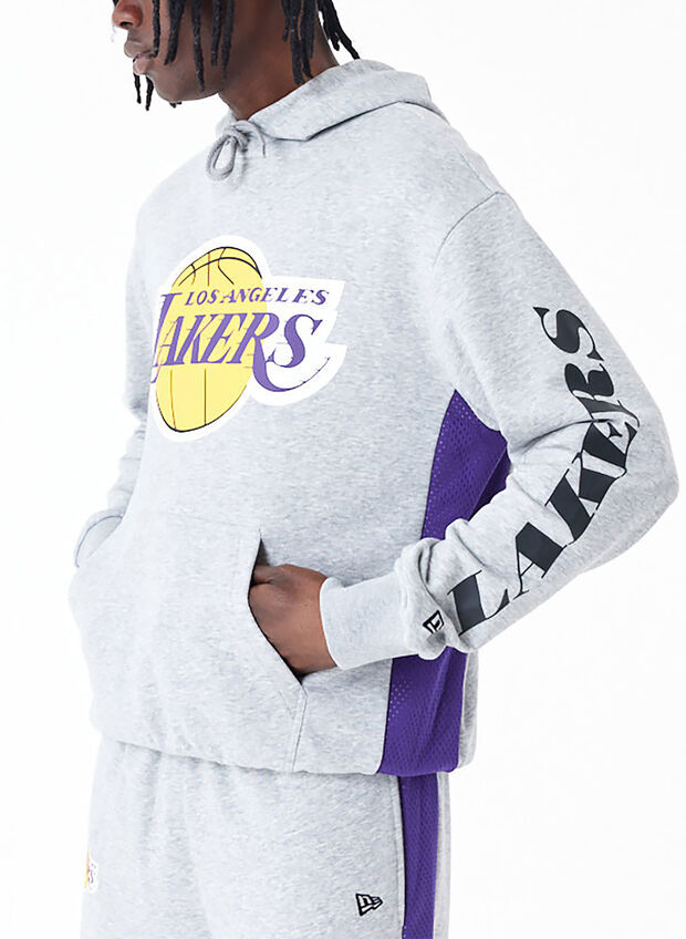 FELPA HOODIE NBA LAKERS, GREYPURPLE, large