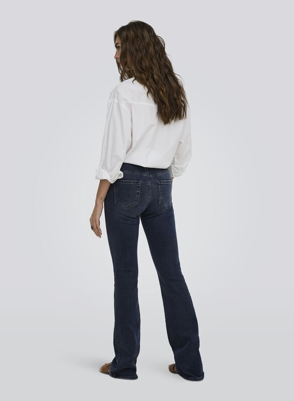 JEANS ONBLUSH FLARED, BLUE BLACK DENIM, medium