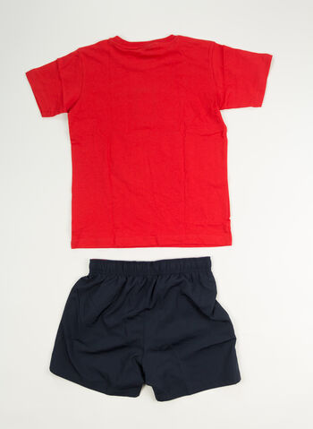 COMPLETINO T-SHIRT+ SHORTS BACK TO THE BEACH RAGAZZO, RS032 REDNVY, small