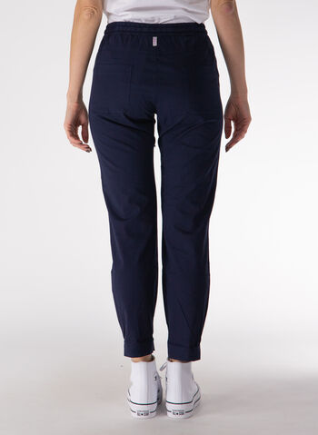 PANTALONE JOGGER IN POPELINE, 25515 NVY, small
