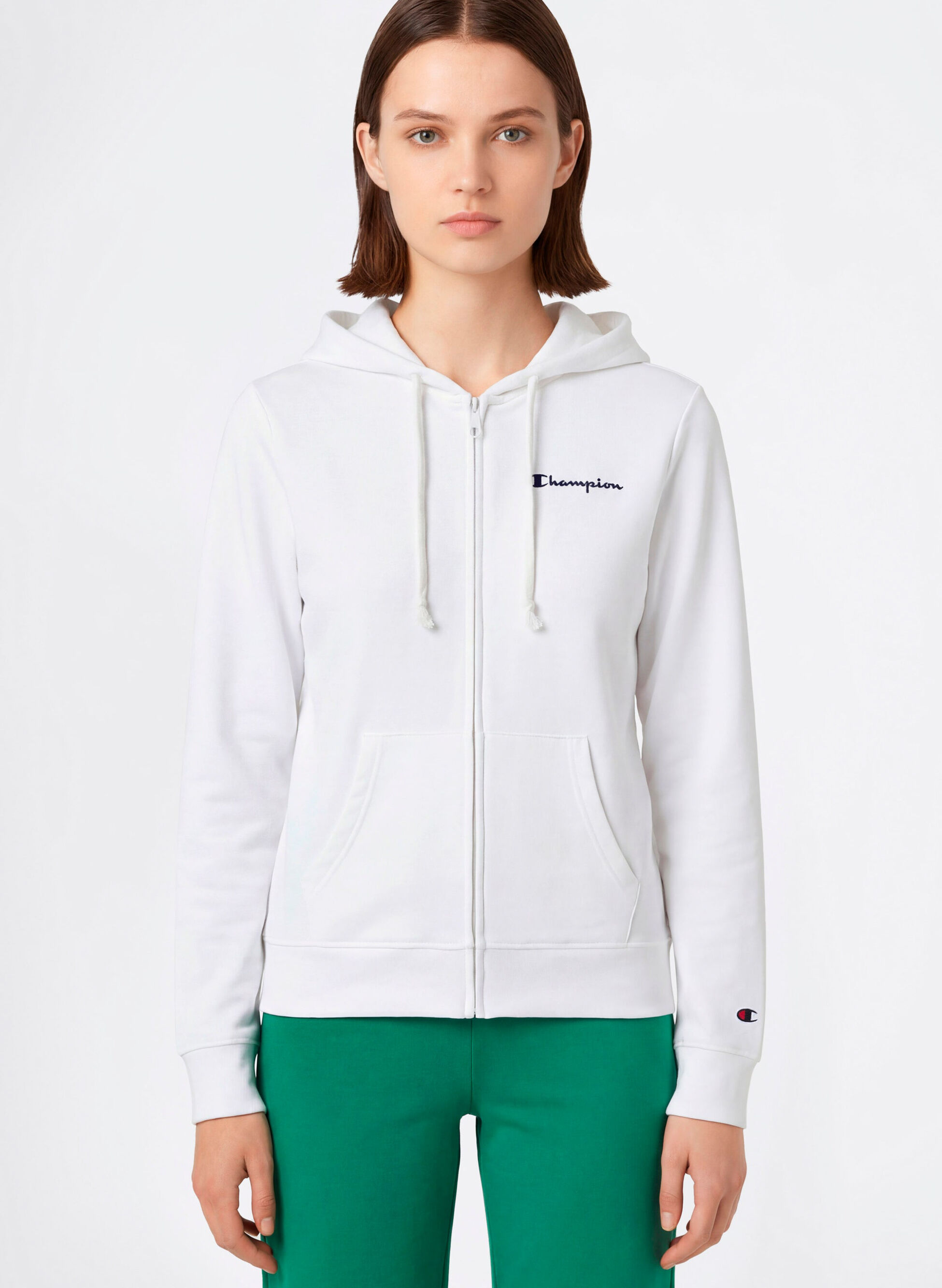 FELPA LEGGERA CON CAPPUCCIO E ZIP INTERA ICONS S