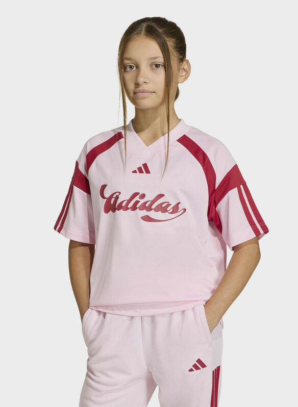 T-SHIRT LOGO RAGAZZA, - PINKBORDO, medium